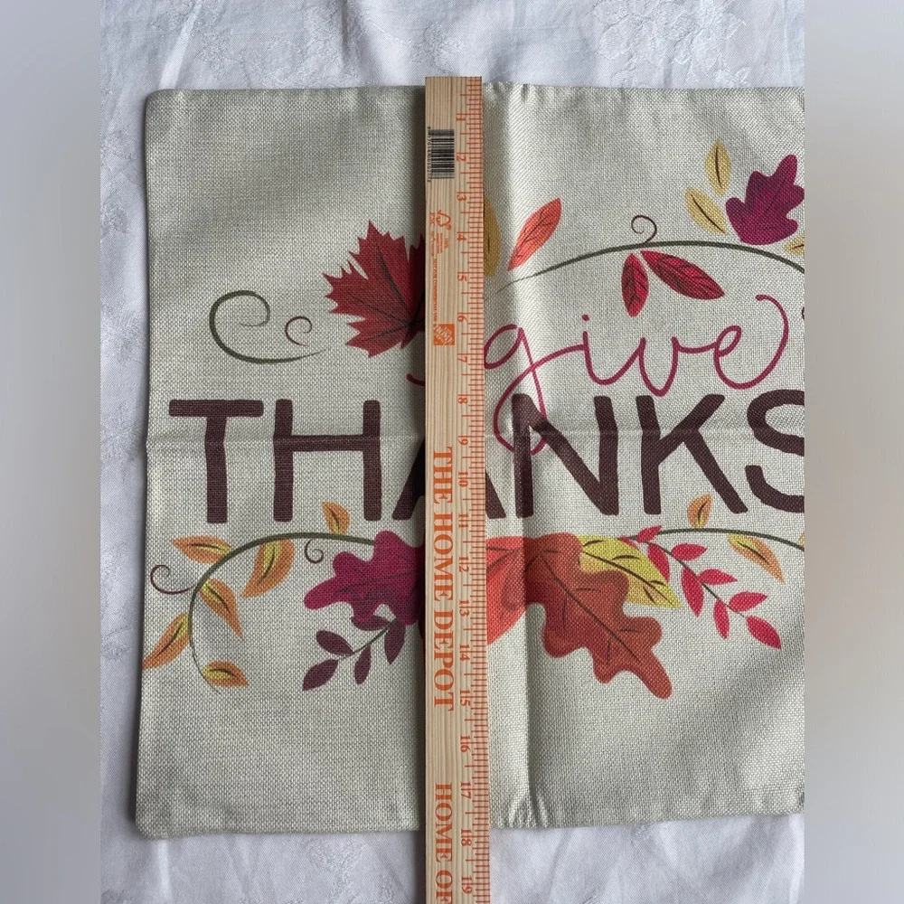 Fall Autumn Be Grateful Give Thanks Throw Pillow Covers 17.5x17.5 Set of 2